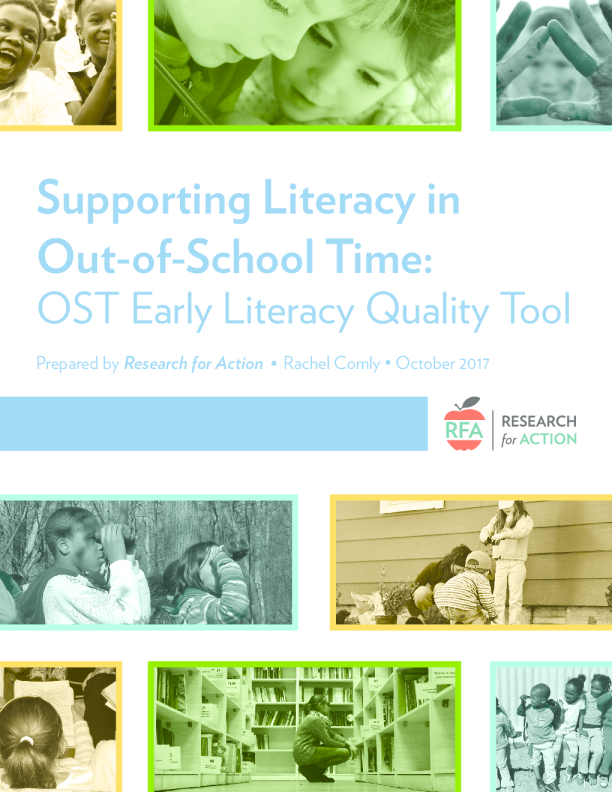 Supporting Literacy in Out-of-School Time: OST Early Literacy Quality Tool