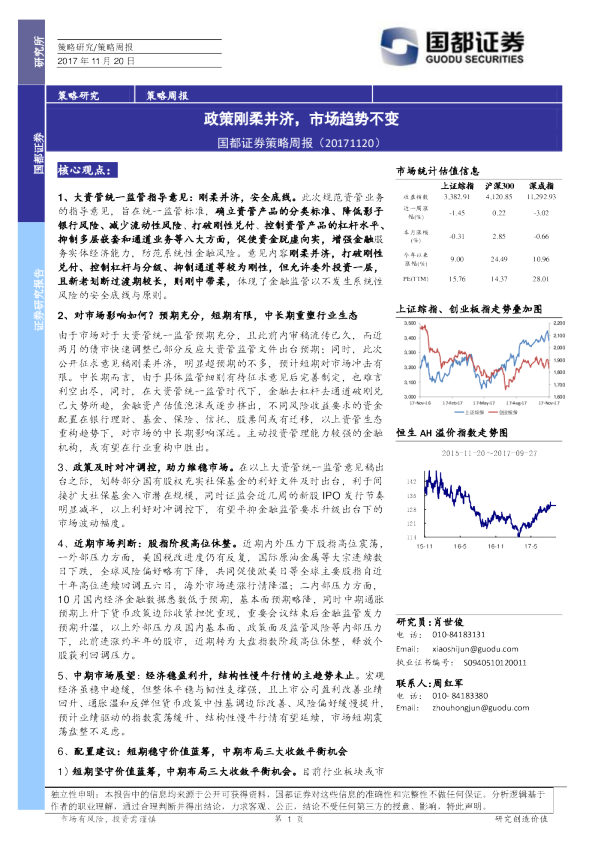 策略周报：政策刚柔并济，市场趋势不变