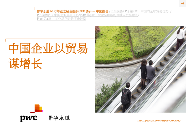 2017年亚太经合组织CEO调研中国报告