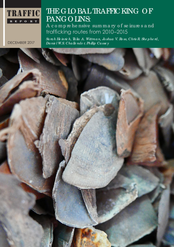 The global trafficking of Pangolins: Seizures and Trafficking Routes from 2010–2015