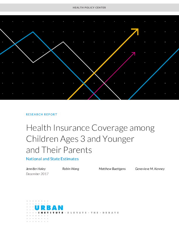 Health Insurance Coverage among Children Ages 3 and Younger and Their
