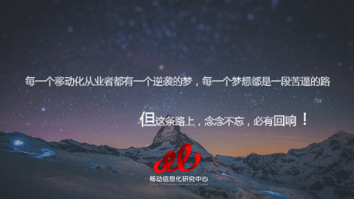 中国移动信息化发展研究——移动化的回响