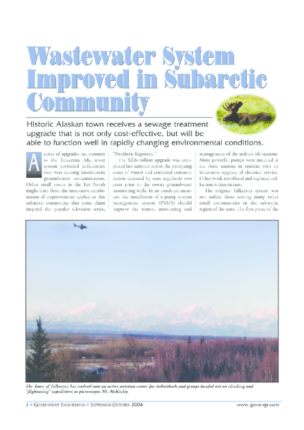 Alaskan town installed new Pump Stations and SCADA system