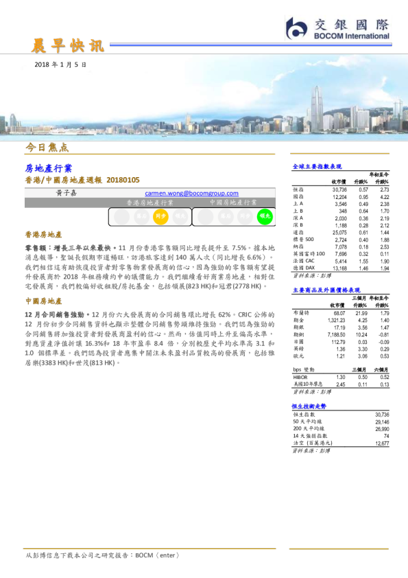 交银国际晨早快讯