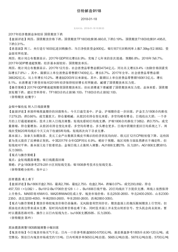 倍特期货倍特解盘