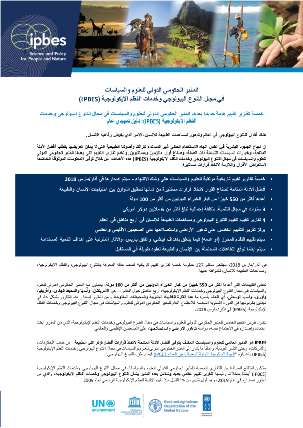 Five Major New IPBES Assessment Reports: A General Primer