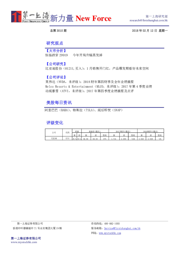 新力量NewForce总第3010期
