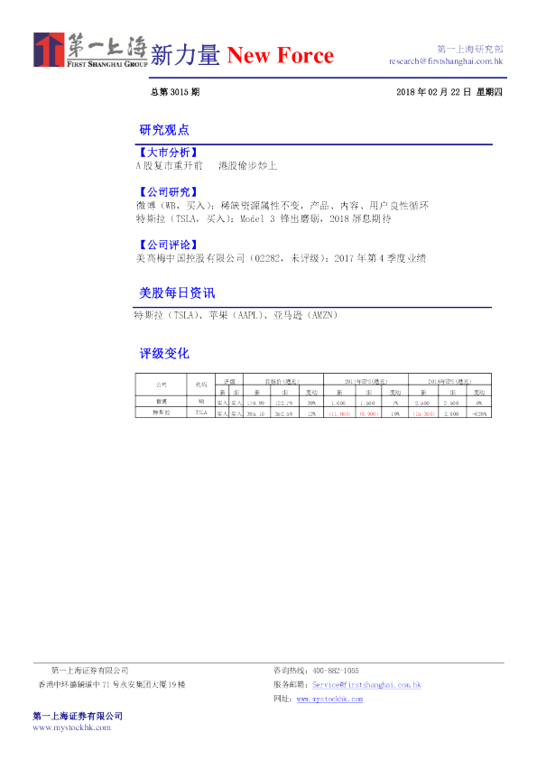 新力量NewForce总第3015期