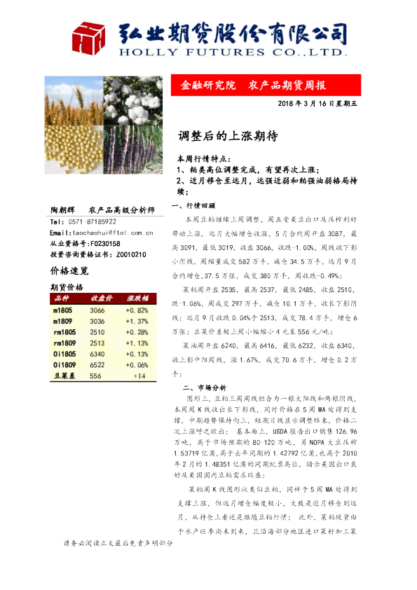 调整后的上涨期待