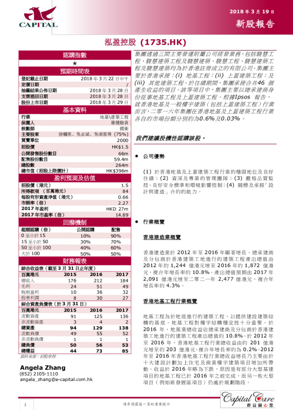 新股报告