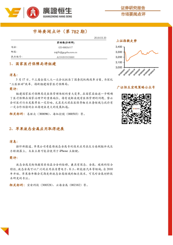 市场要闻点评（第782期）