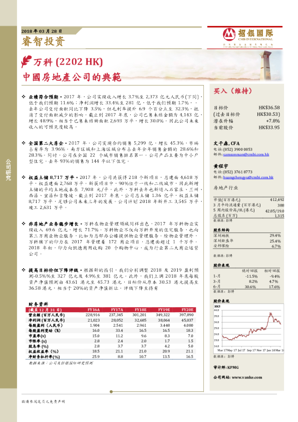 中国房地产公司的典范