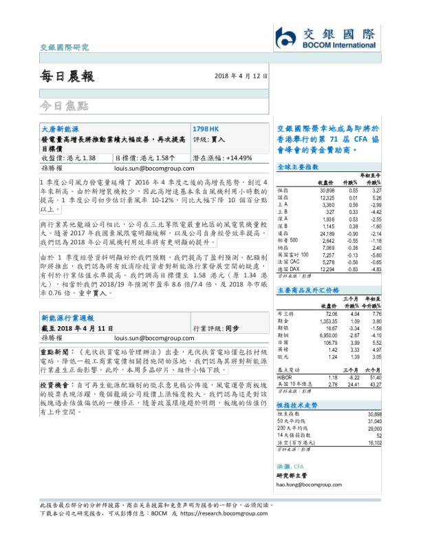 交银国际晨早快讯