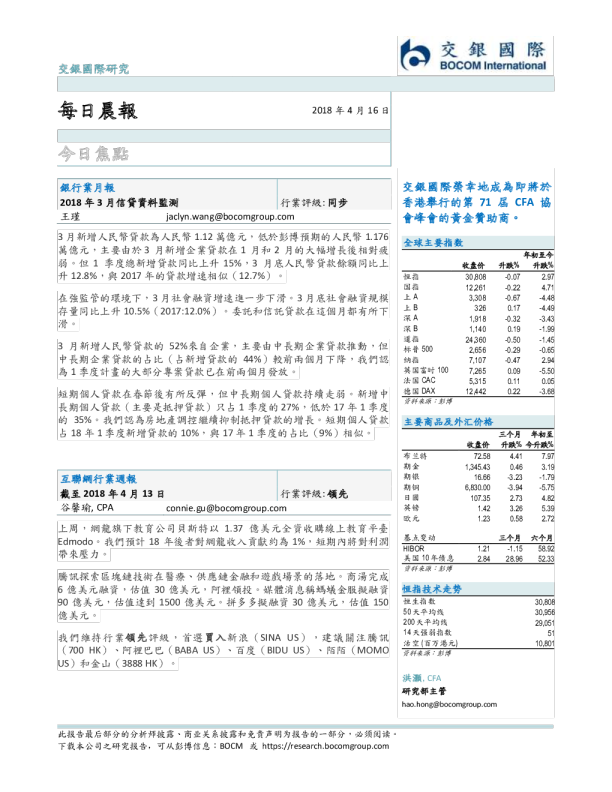 交银国际晨早快讯