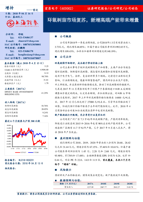 环氧树脂市场复苏，新增高端产能带来增量