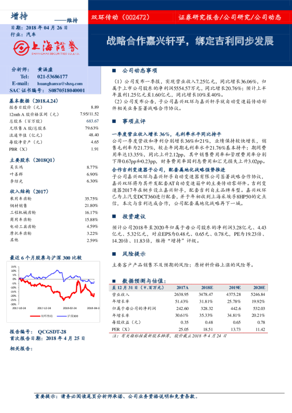 战略合作嘉兴轩孚，绑定吉利同步发展