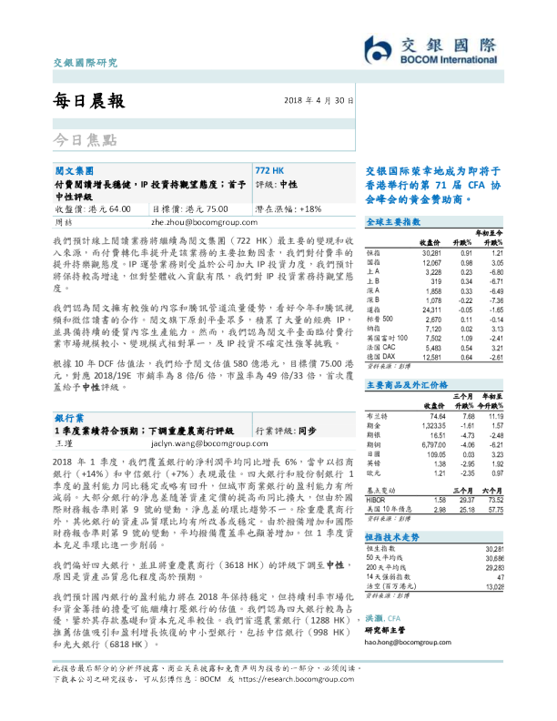 交银国际晨早快讯