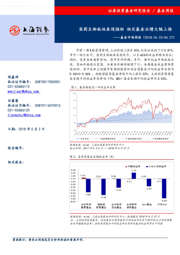 基金市场周报：医药生物板块表现强劲 相关基金业绩大幅上扬