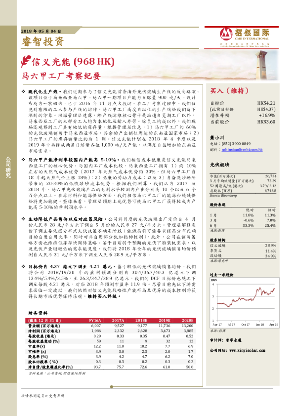 马六甲工厂考察纪要