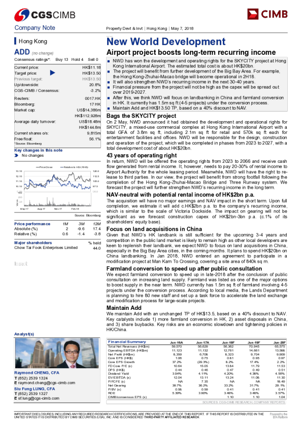 Airport project boosts long-term recurring income