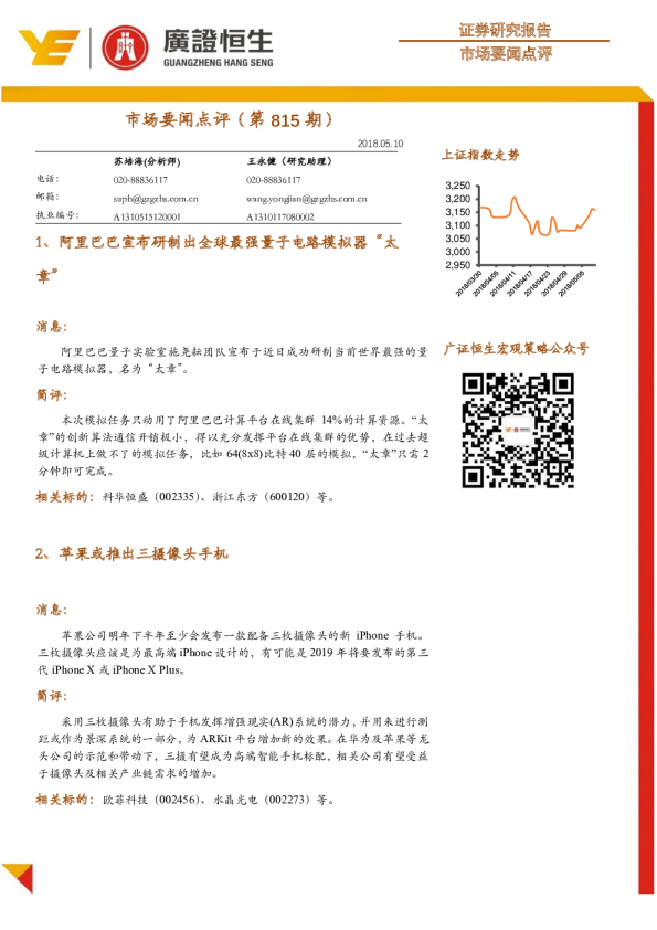 市场要闻点评（第815期）