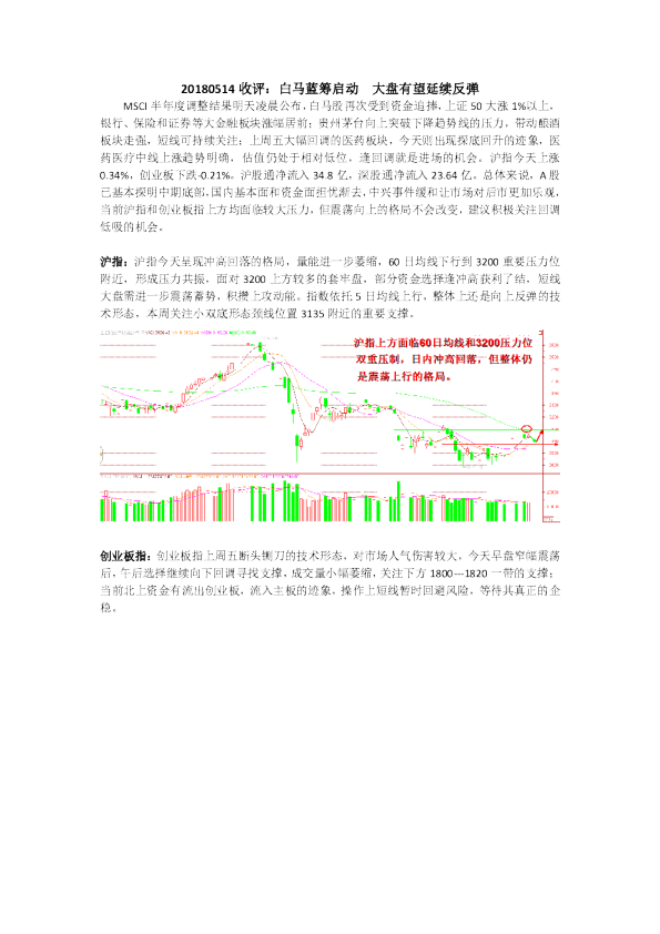 收评：白马蓝筹启动大盘有望延续反弹