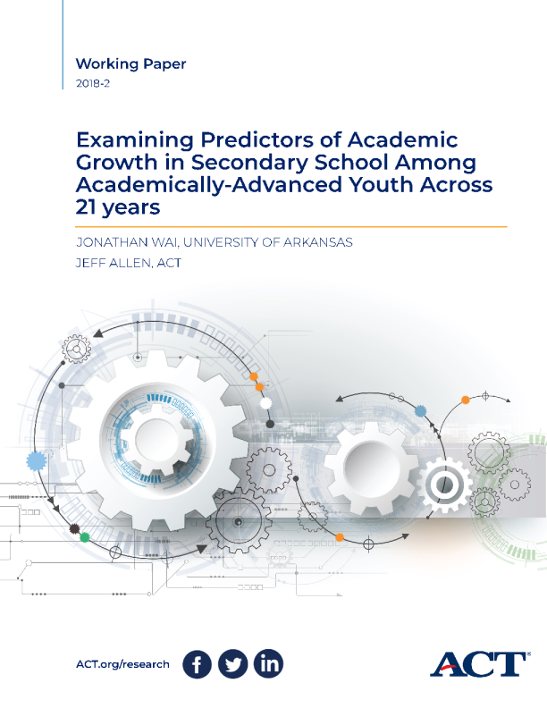 Examining Predictors of Academic Growth in Secondary School Among Academically-Advanced Youth Across 21 Years