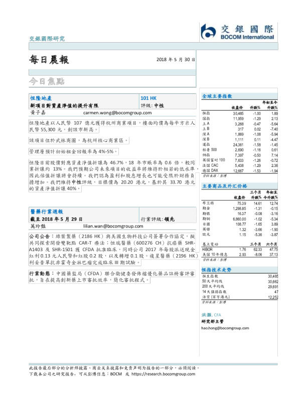 交银国际每日晨报
