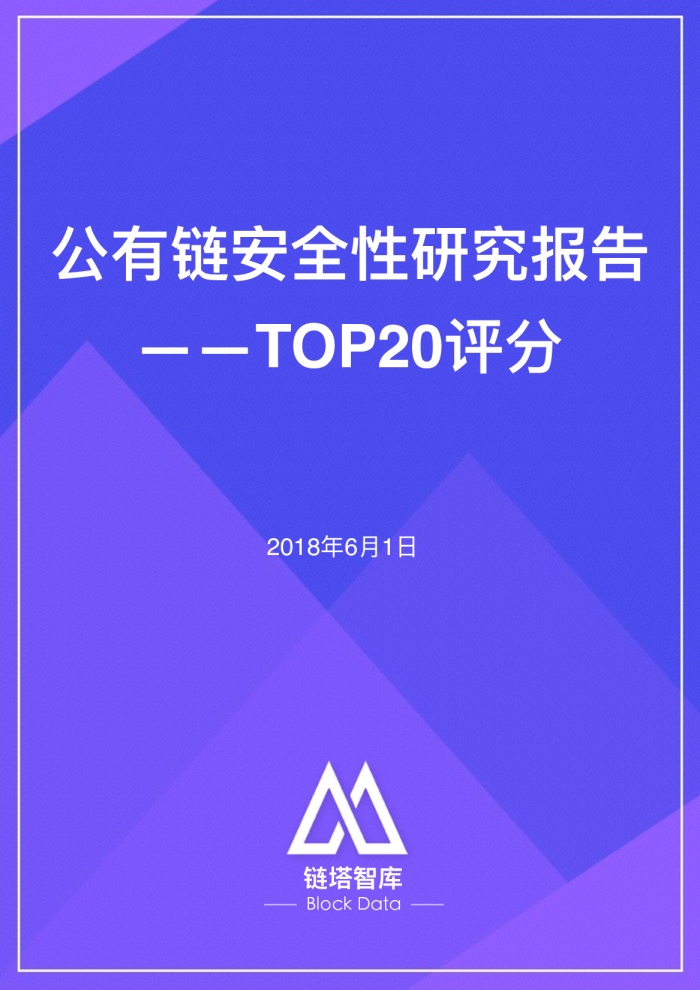 公有链安全性研究报告（TOP20评分）