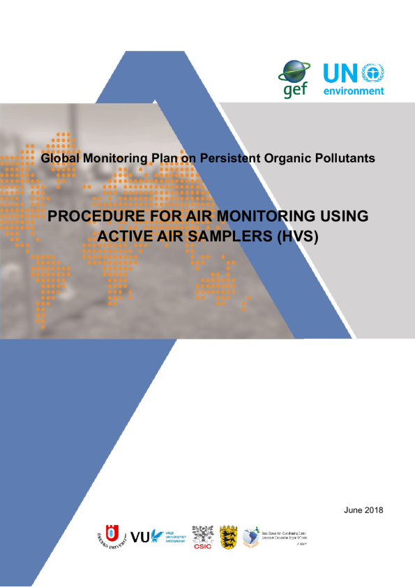Global Monitoring Plan: Protocol for POPs sampling - Active air