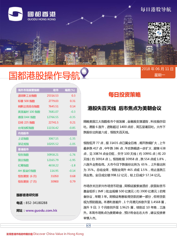 每日港股导航