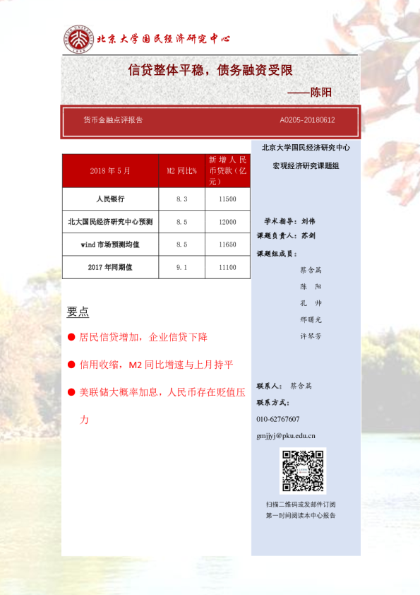 货币金融点评报告：信贷整体平稳，债务融资受限