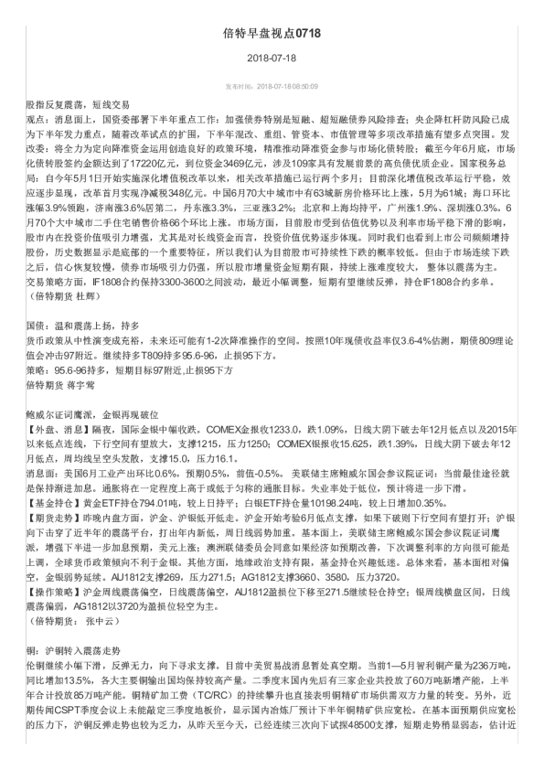 倍特早盘视点