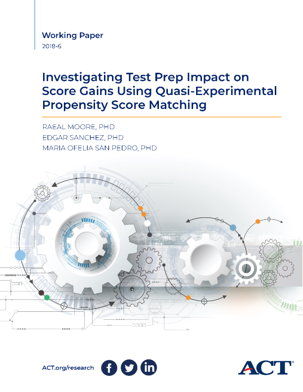 Investigating Test Prep Impact on Score Gains Using Quasi-Experimental Propensity Score Matching