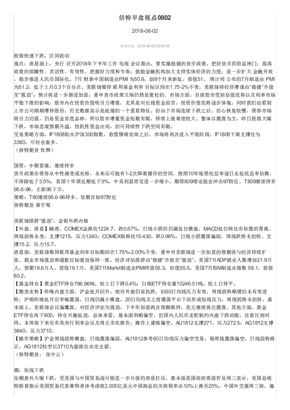 倍特早盘视点