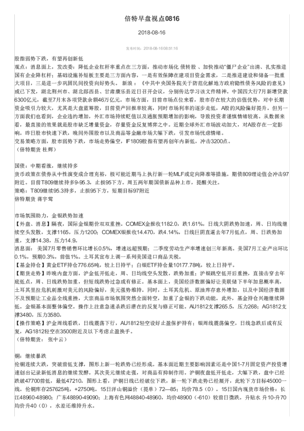 倍特早盘视点