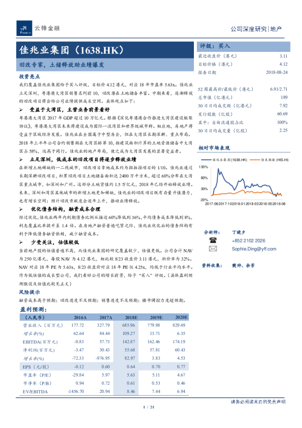 旧改专家，土储释放助业绩爆发