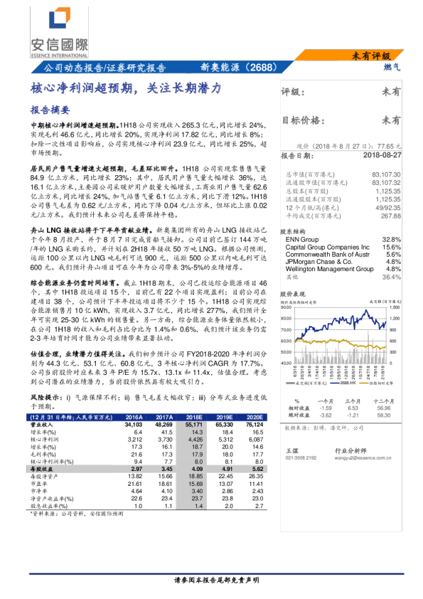 核心净利润超预期，关注长期潜力