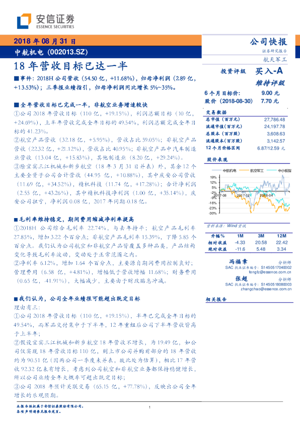 18年营收目标已达一半