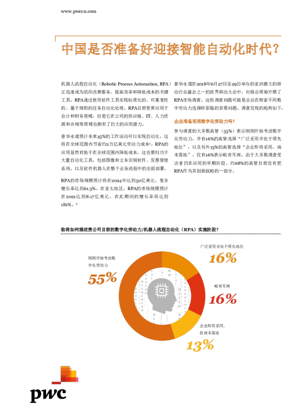 中国是否准备好迎接智能自动化时代？