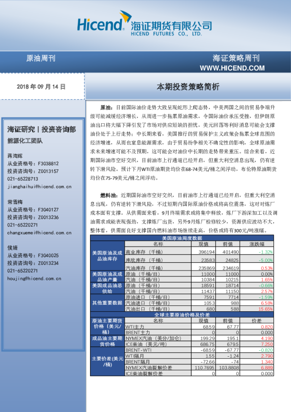 原油周刊