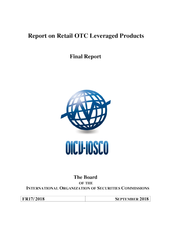 FR17/2018 Report on Retail OTC Leveraged Products