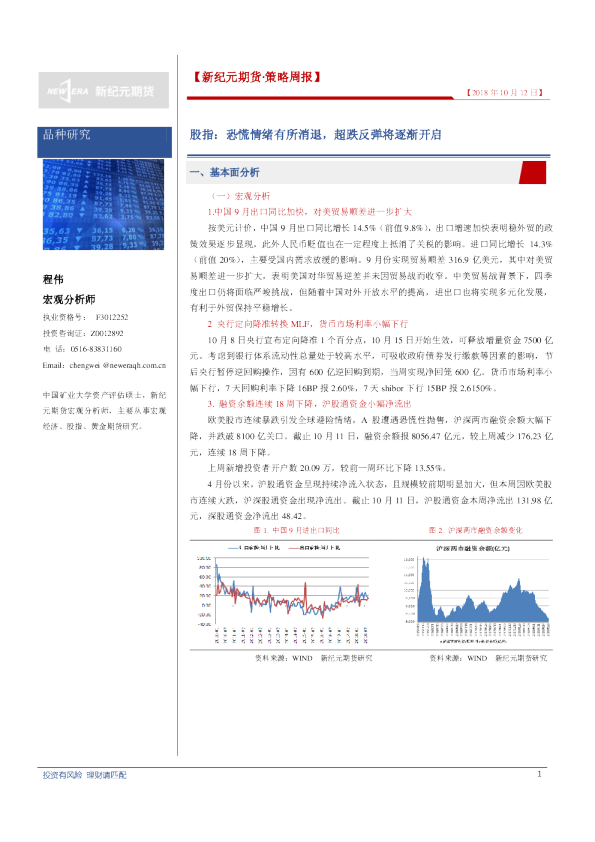 股指：恐慌情绪有所消退，超跌反弹将逐渐开启