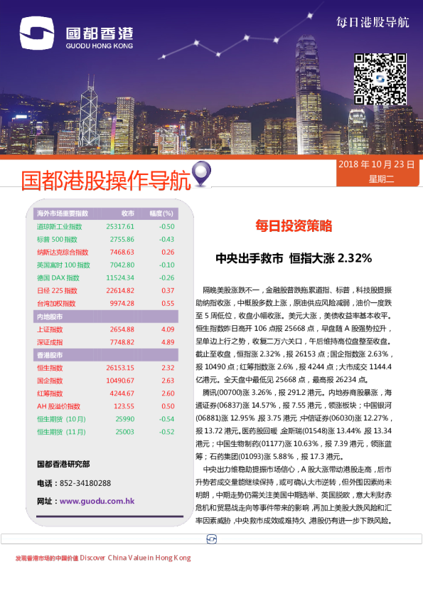每日港股导航