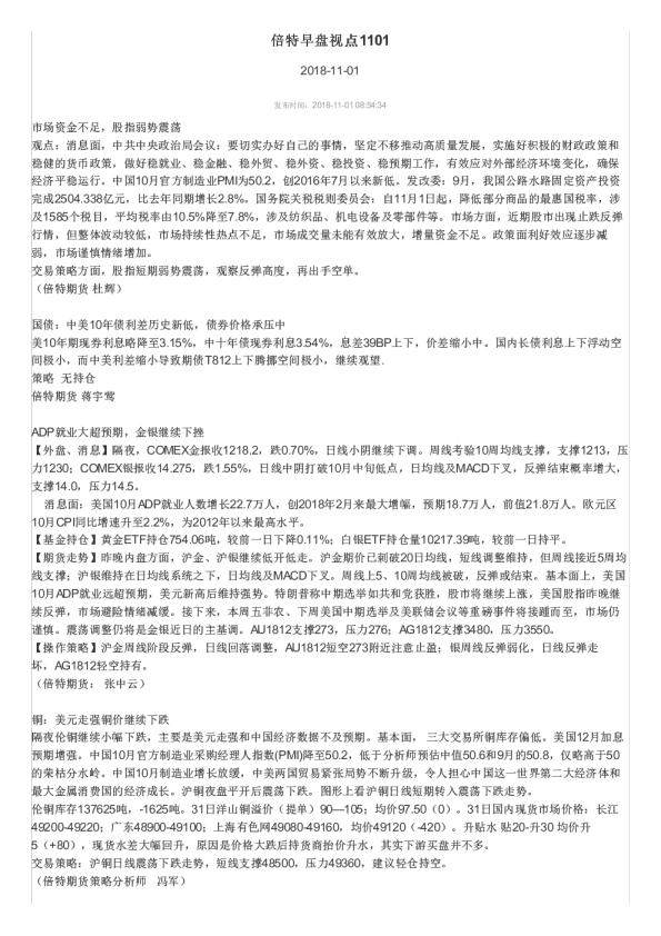 倍特早盘视点