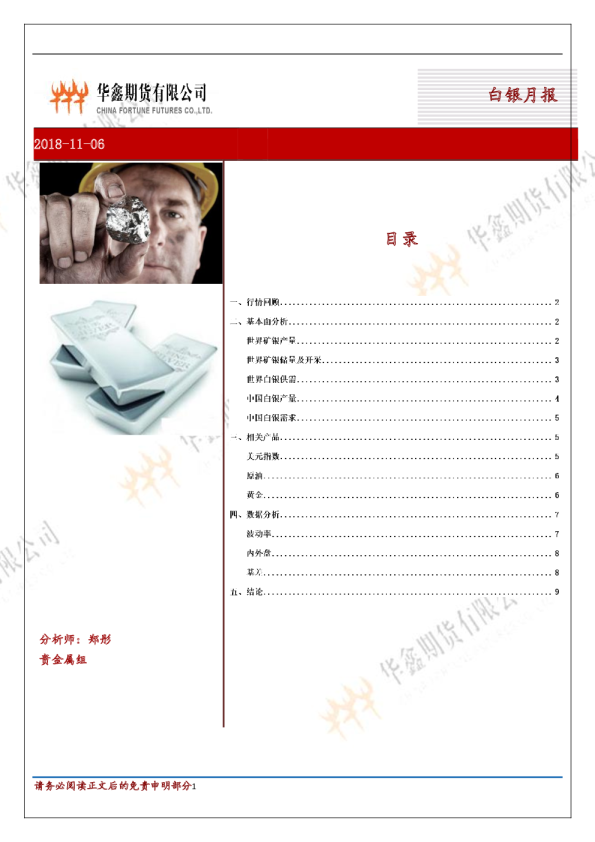 白银月报