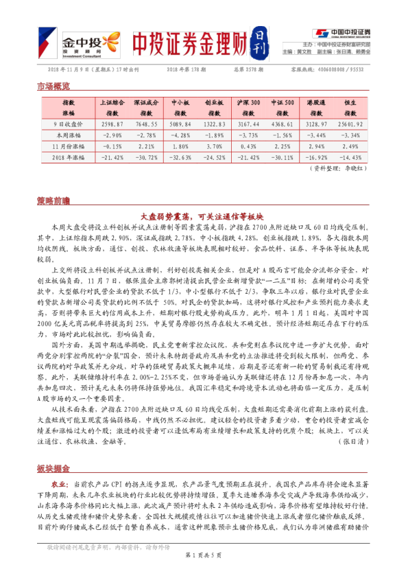 中投证券金理财日刊