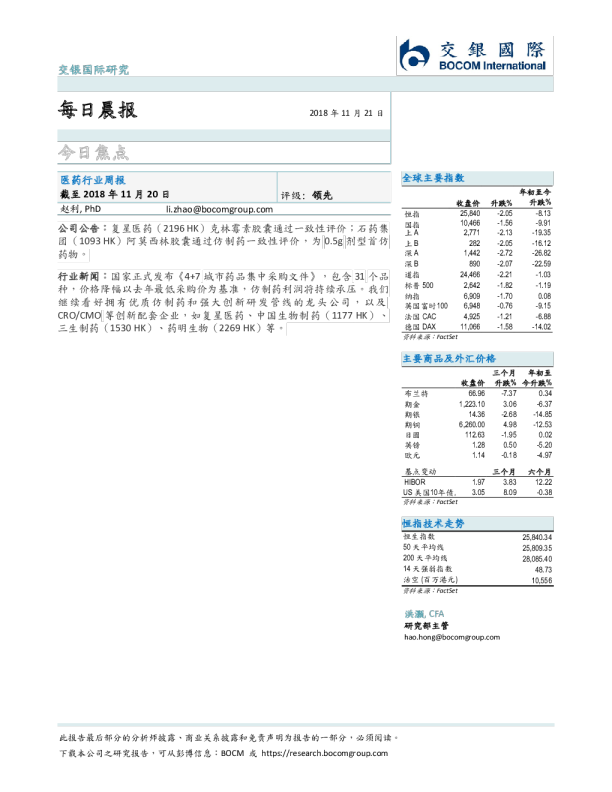 交银国际每日晨报