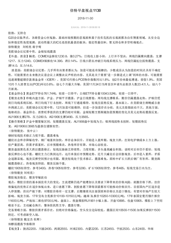 倍特早盘视点