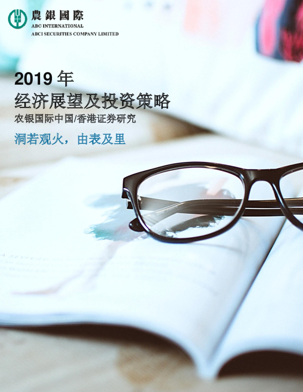 2019年经济展望及投资策略：洞若观火，由表及里